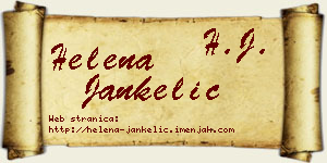 Helena Jankelić vizit kartica